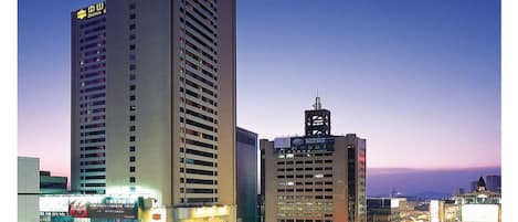 Front of property – evening/night
