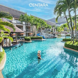 3 outdoor pools, pool loungers - Centara Kata Resort Phuket (Karon)