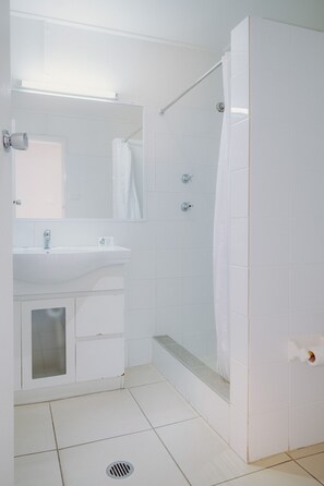 Shower, hair dryer, towels - Artesian Spa Motel (Moree)