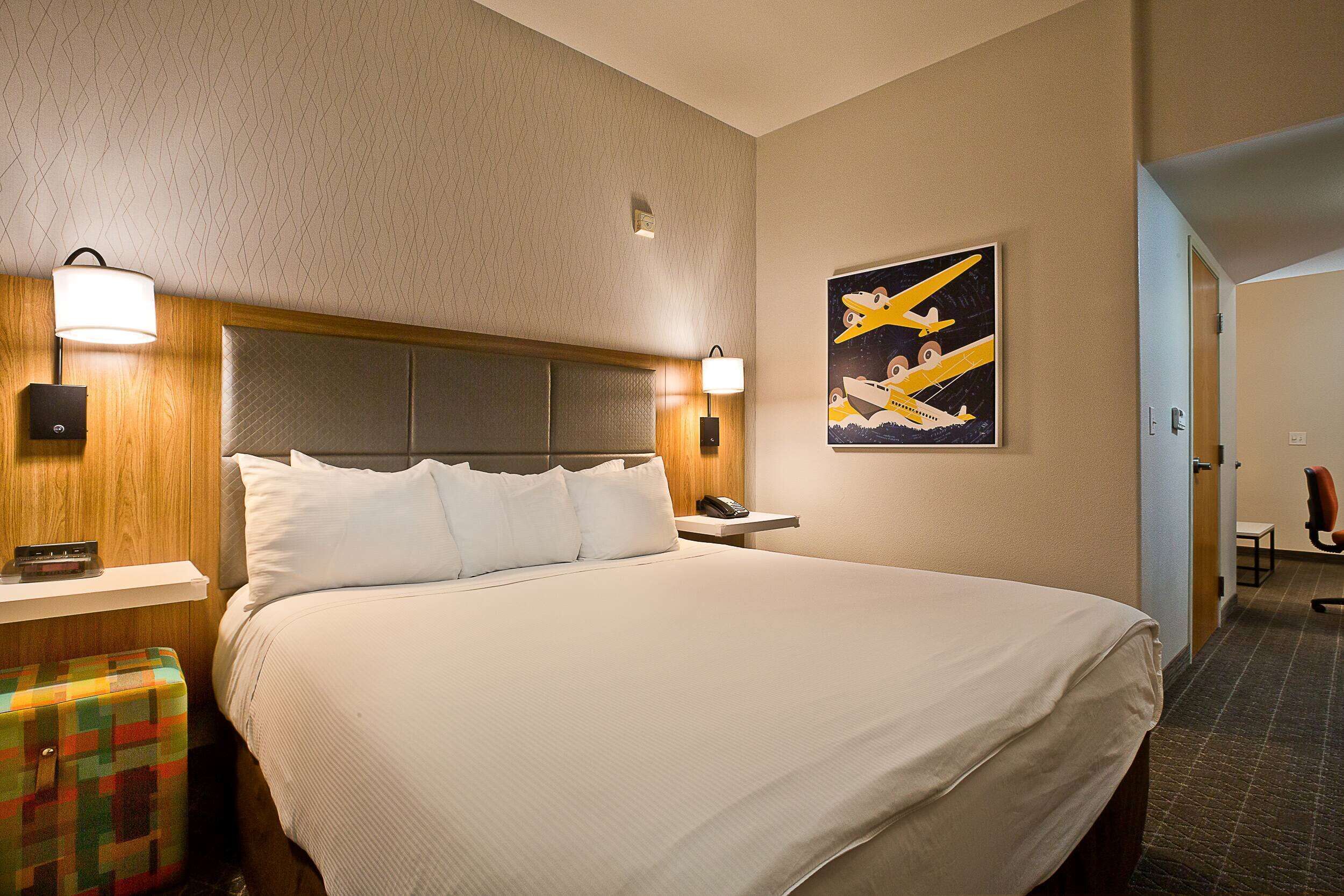 desk, blackout curtains, iron/ironing board, free cots/infant beds