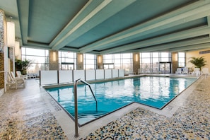 Indoor pool, seasonal outdoor pool