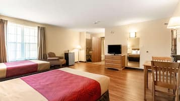 In-room safe, blackout curtains, iron/ironing board