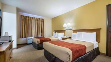 In-room safe, blackout curtains, iron/ironing board