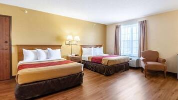 In-room safe, blackout curtains, iron/ironing board