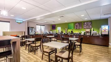 Free daily buffet breakfast