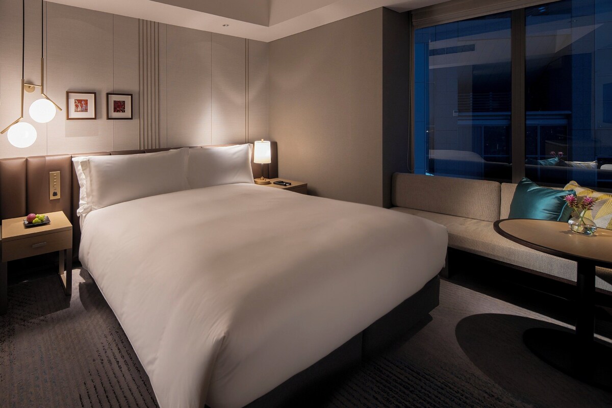 1 bilik tidur, peralatan tempat tidur premium, gebar bulu kapas 