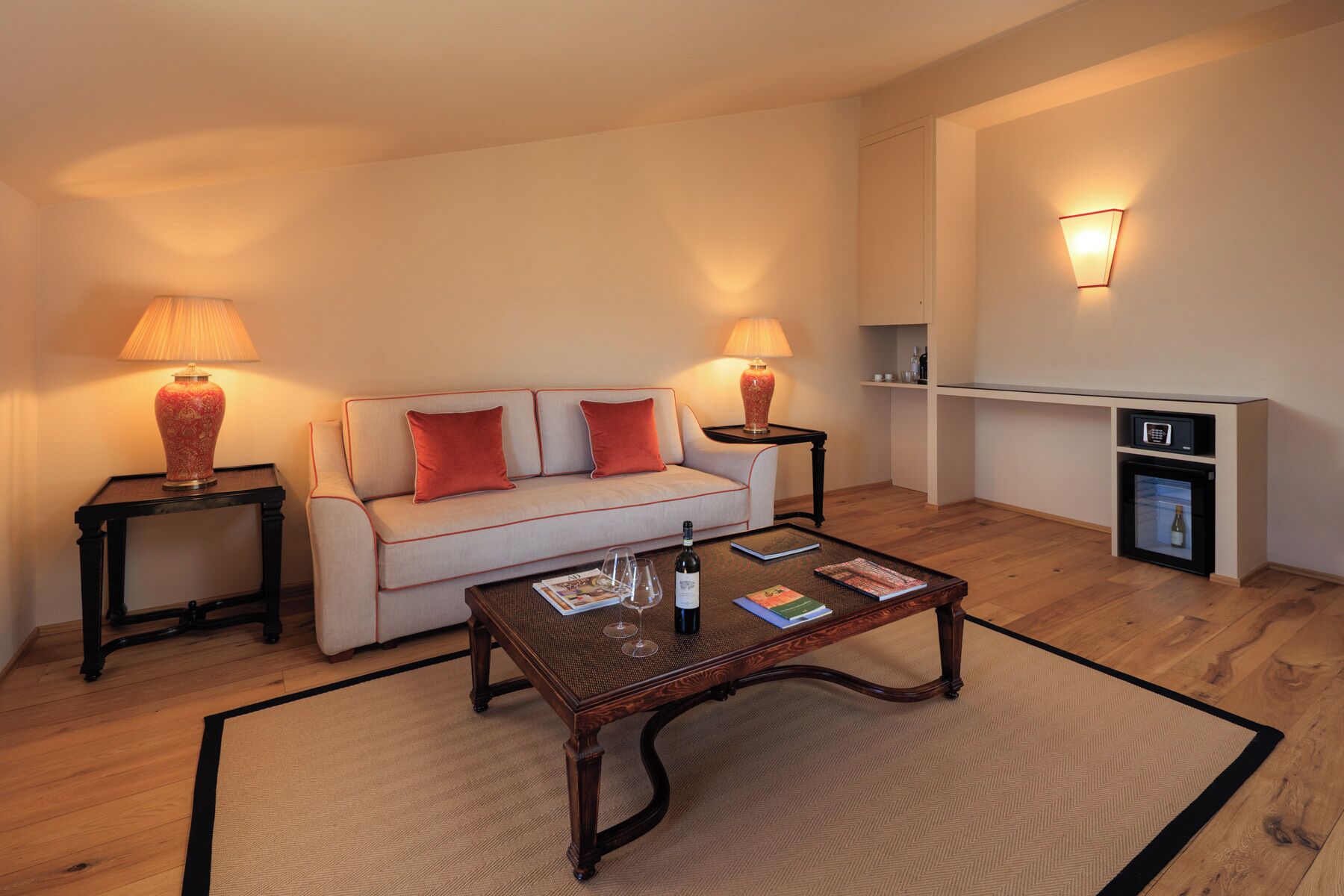Superior Suite, Hill View | Living area | 24-inch TV with satellite channels