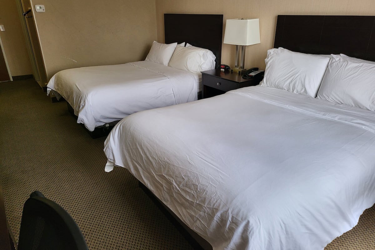 standard room, 2 queen beds | premium bedding, desk, blackout curtains, iron/ironing board