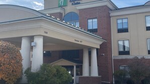 A Holiday Inn Express & Suites building with a clear sky. - Holiday Inn Express Hotels and Suites Dayton North Tipp City by IHG (Tipp City)