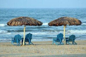 Platja privada i tovalloles de platja 