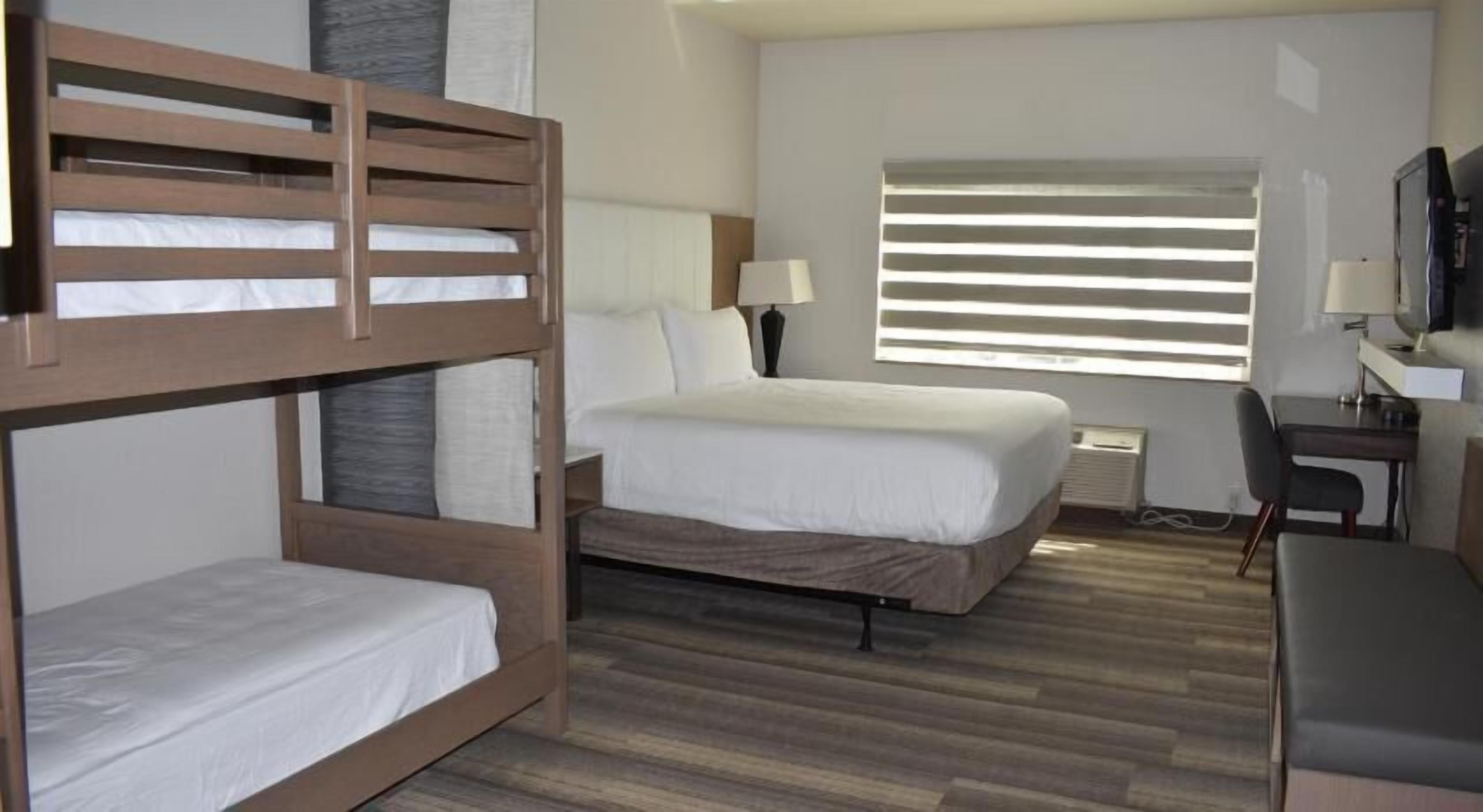 In-room safe, desk, blackout curtains, iron/ironing board