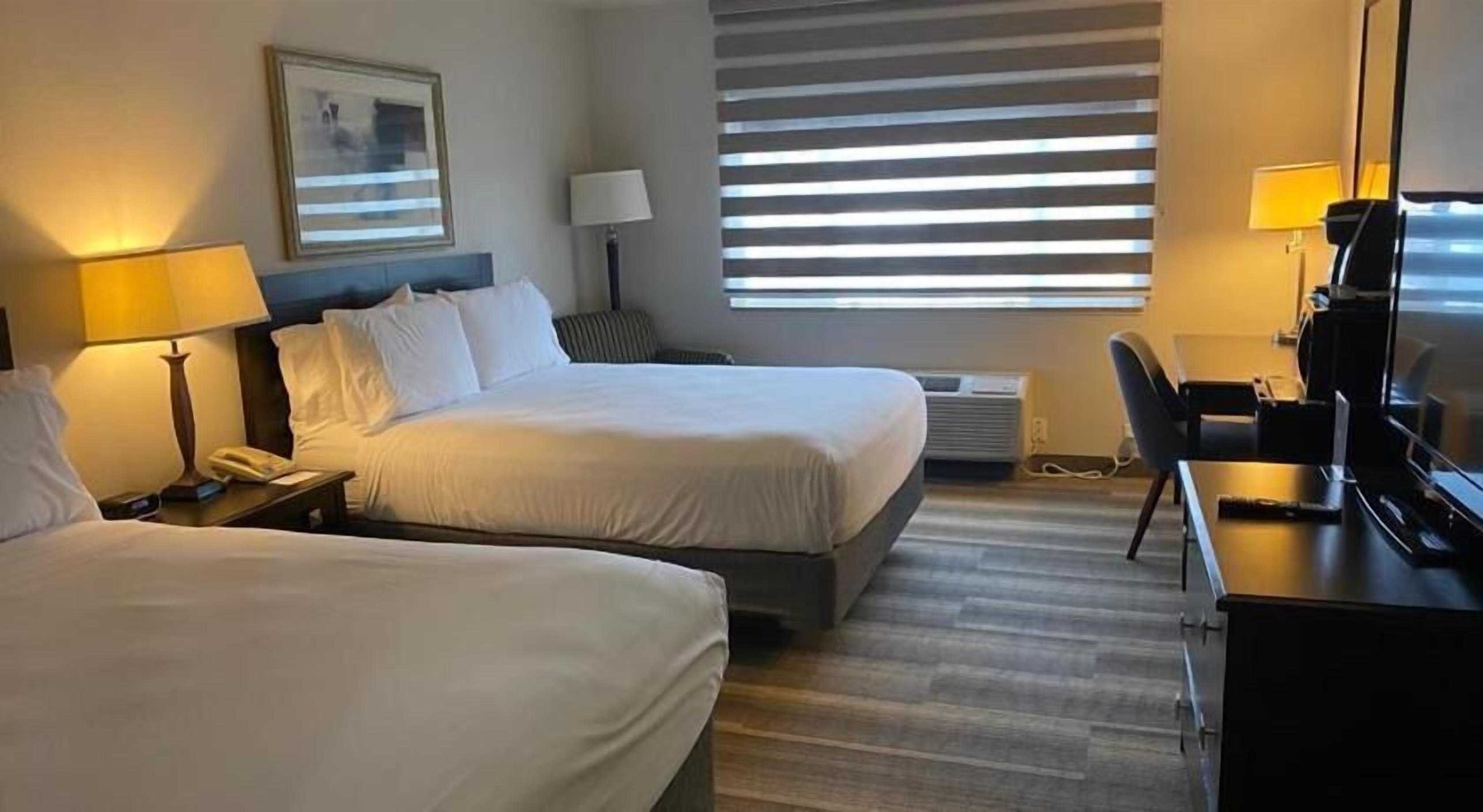 In-room safe, desk, blackout curtains, iron/ironing board