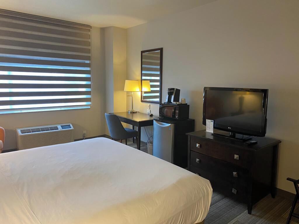 In-room safe, desk, blackout curtains, iron/ironing board