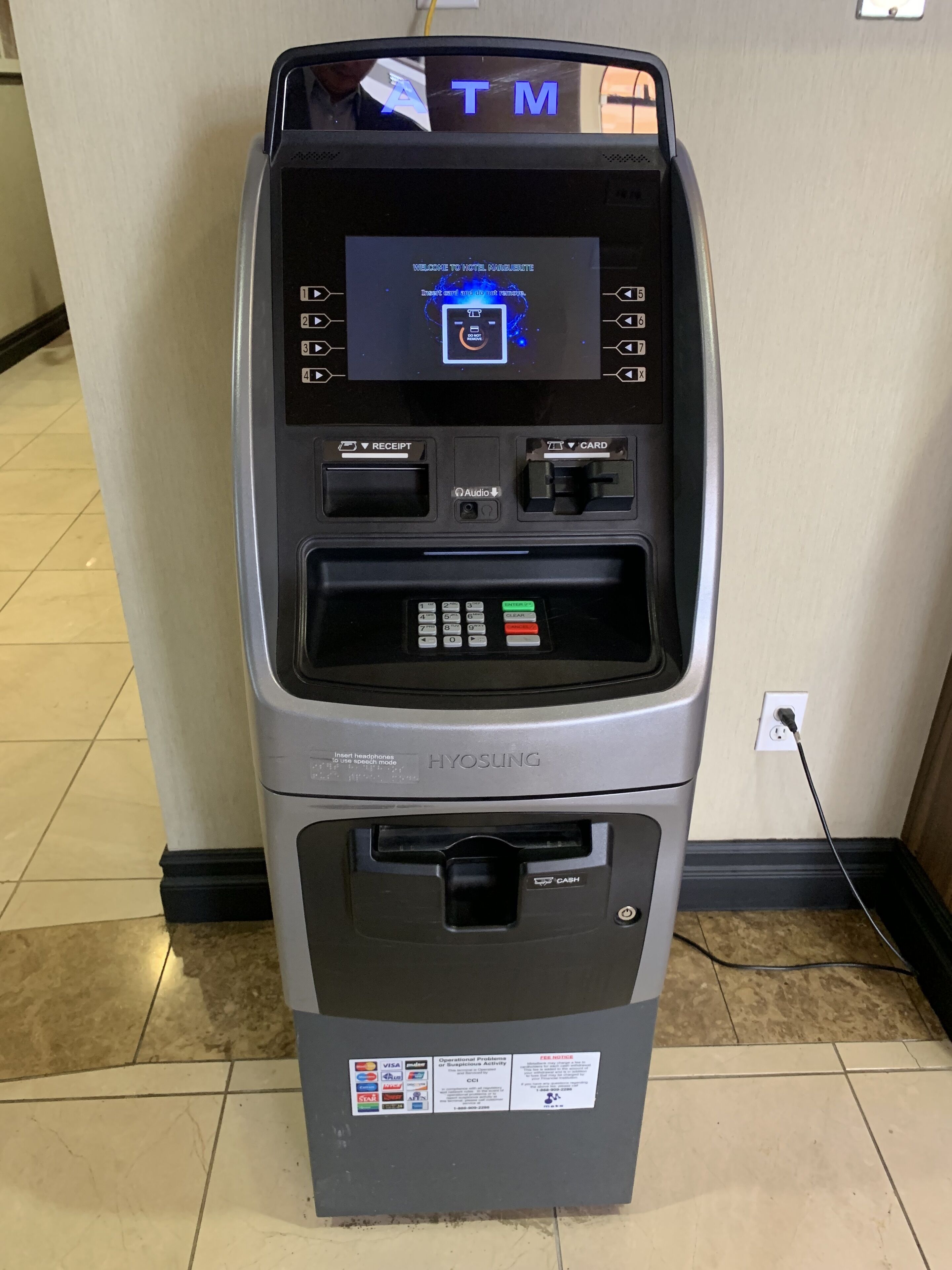 atm/banking on site