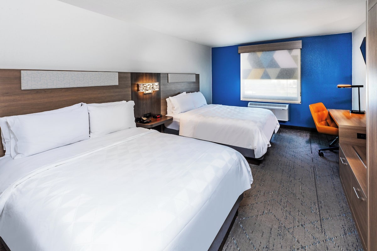 Standard Room, 2 Queen Beds | Down comforters, desk, blackout drapes, iron/ironing board