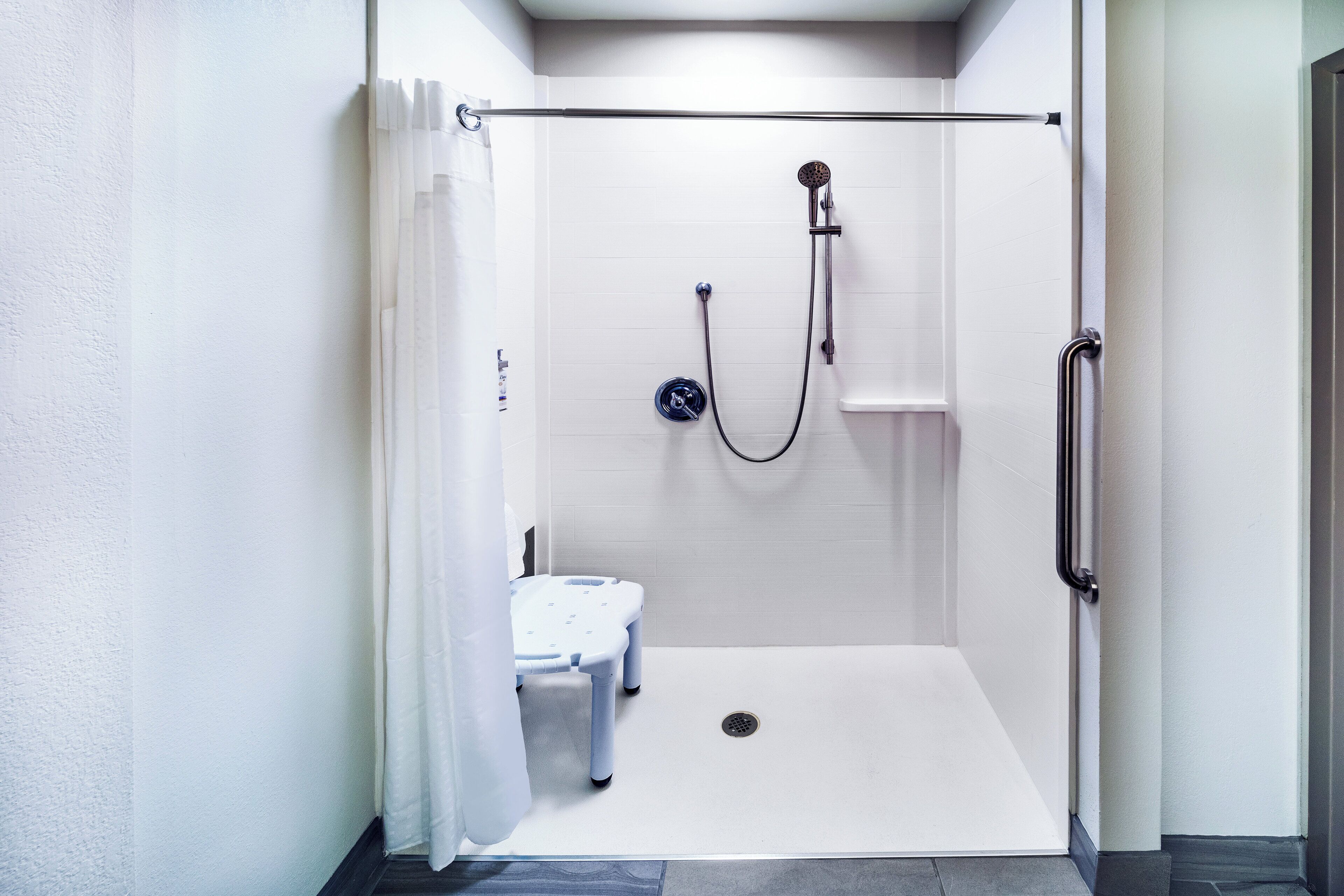 down duvets, desk, blackout curtains, iron/ironing board