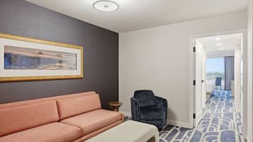 Flat-screen TV, pay movies