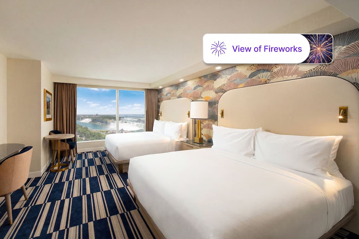 The Vista | Premium Fallsview Suite | Six Beds | Two Bathrooms | 1 dormitorio, ropa de cama de alta calidad, caja fuerte y escritorio