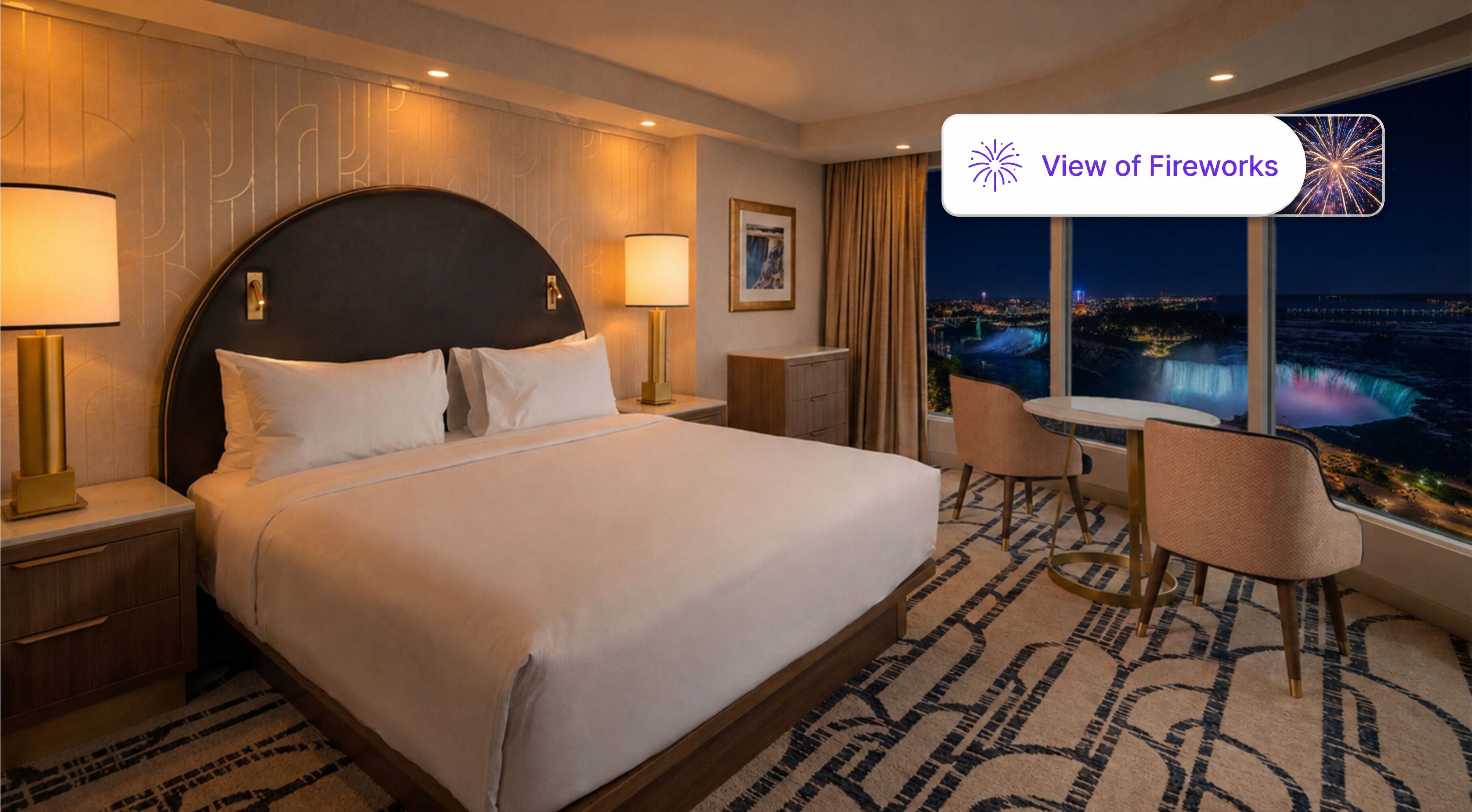 The Family Presidential Suite | Panoramic Premium Fallsview | 1 bedroom, premium bedding, in-room safe, desk
