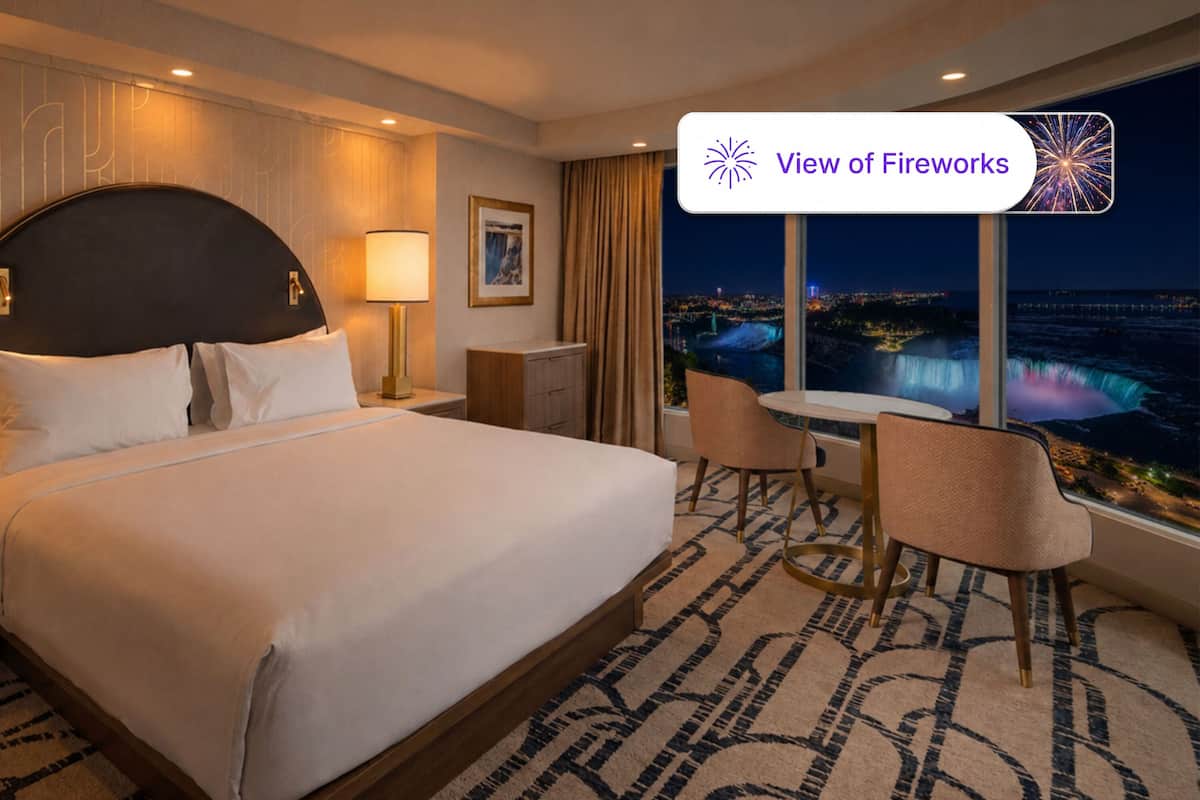 The Family Presidential Suite | Panoramic Premium Fallsview | 1 bedroom, premium bedding, in-room safe, desk