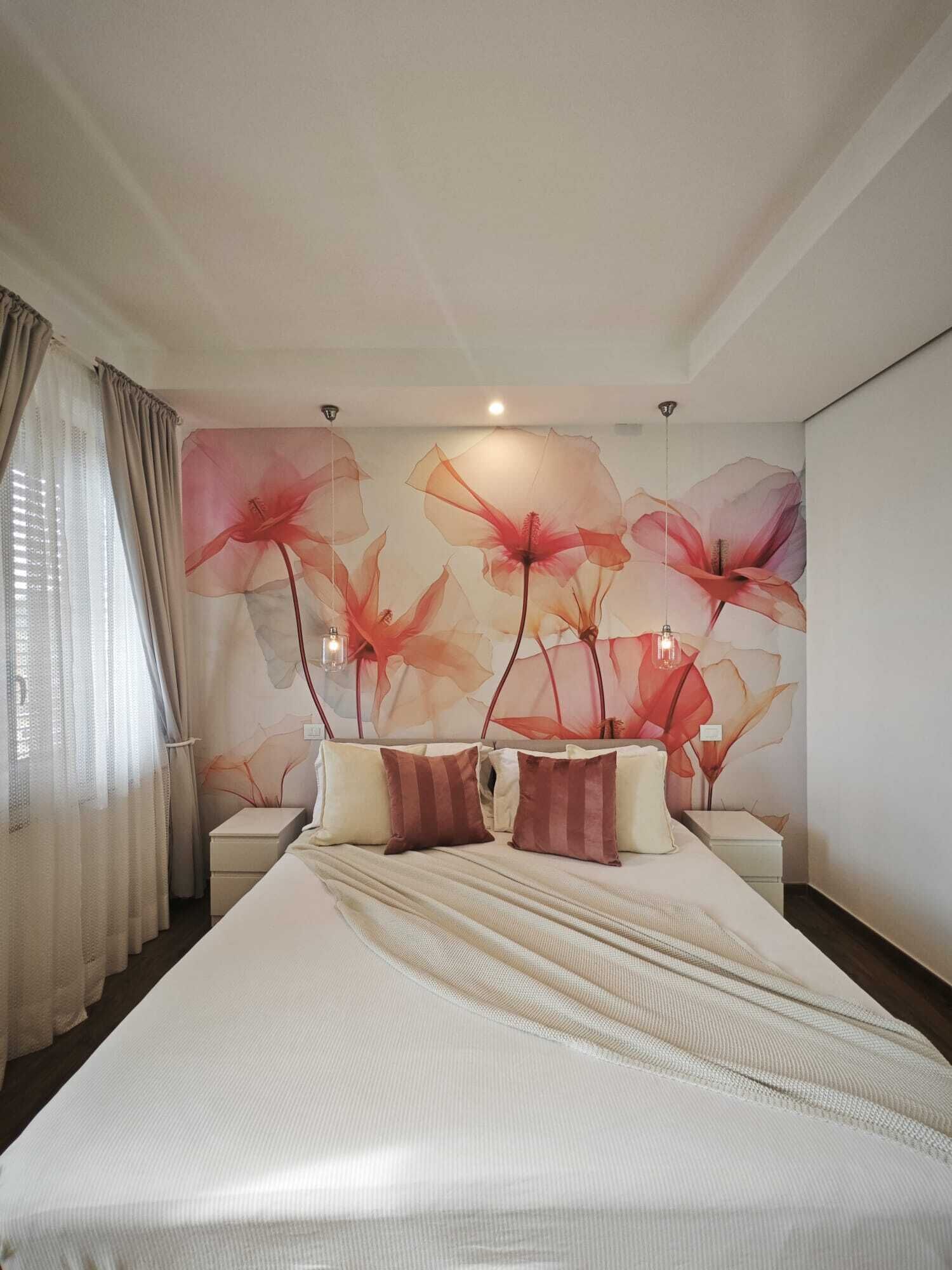 ジュニア スイート キングベッド 1 台ソファーベッド付き バリアフリー シービュー | 低刺激性寝具、羽毛の掛け布団、ミニバー、客室ごとに異なる装飾