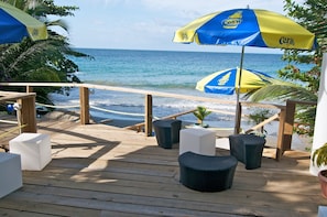 Private beach, beach shuttle, sun loungers, beach umbrellas