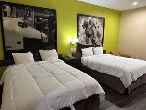 Desk, blackout drapes, rollaway beds, free WiFi