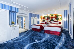 Premium bedding, pillow-top beds, minibar, in-room safe