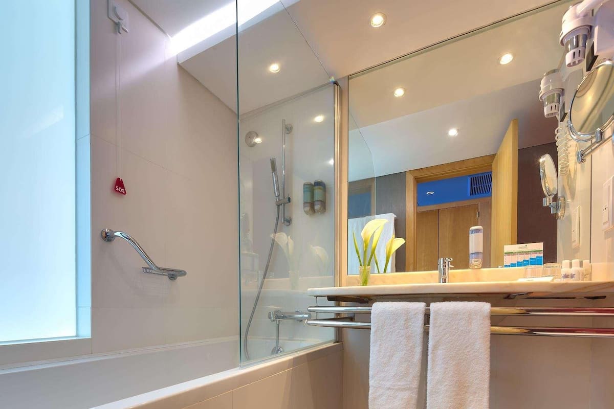 in-room safe, desk, blackout curtains, soundproofing