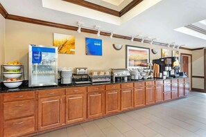 Free daily buffet breakfast