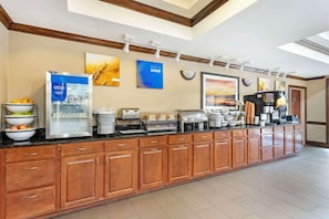 Free daily buffet breakfast