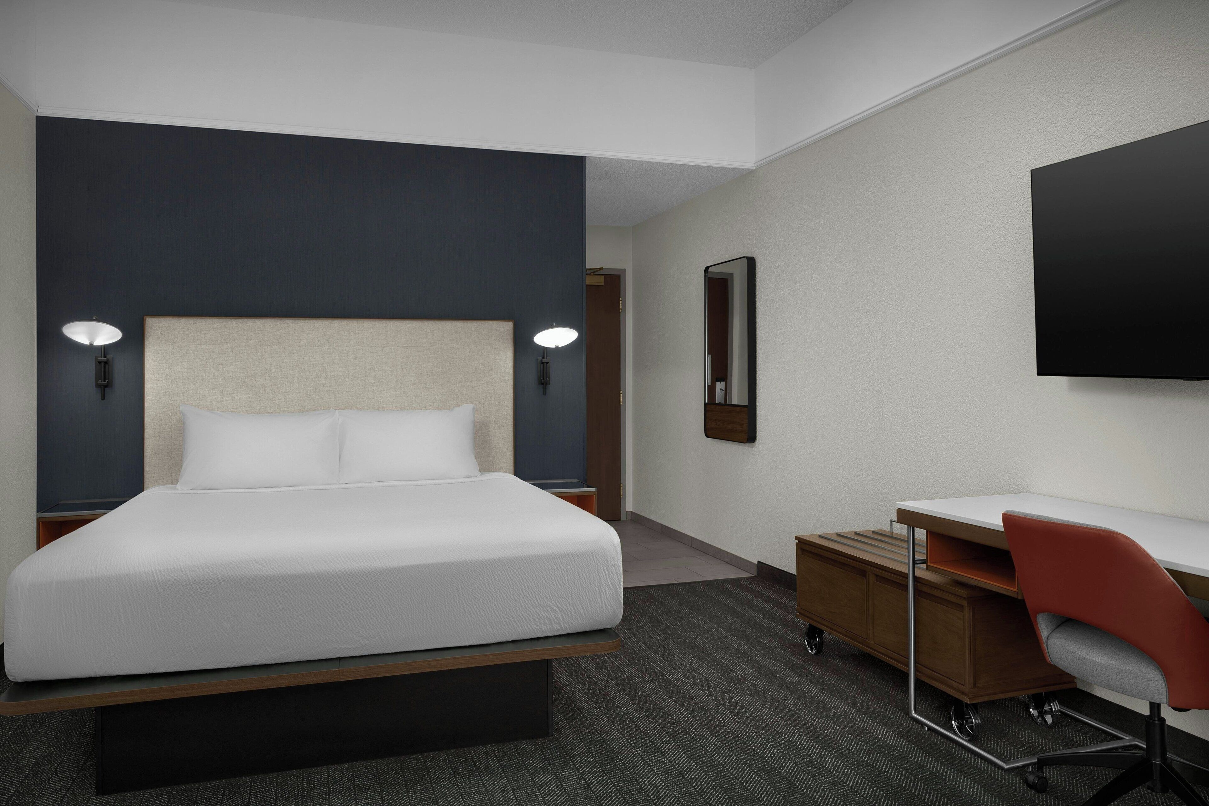 Ropa de cama de alta calidad y escritorio 