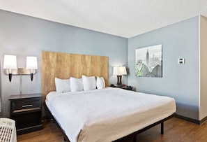 Studio, 1 King Bed, Accessible, Non Smoking | Premium bedding, desk, blackout curtains, iron/ironing board