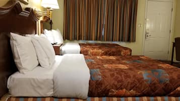Standard Double Room, 2 Double Beds, Non-Smoking | Living area | 40-inch LED TV with cable channels, TV