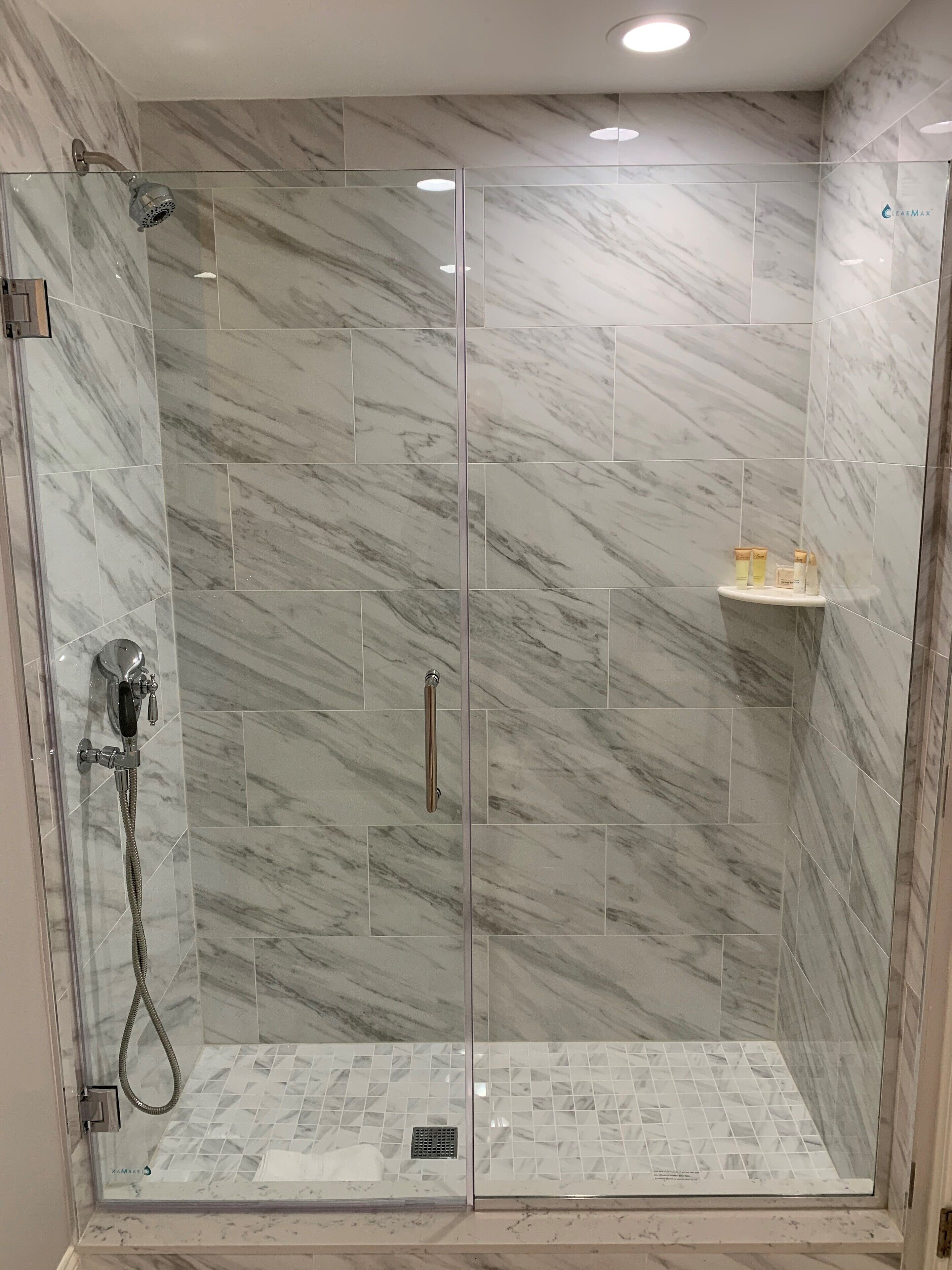 deluxe room, 1 queen bed | bathroom | shower, designer toiletries, hair dryer, dressing gowns