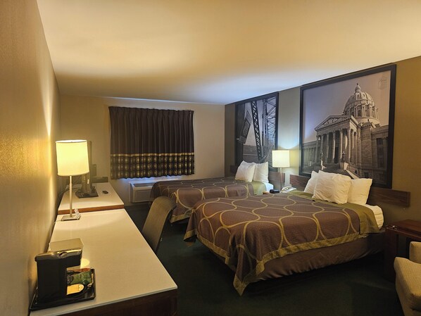 Iron/ironing board, free WiFi, bed sheets, alarm clocks