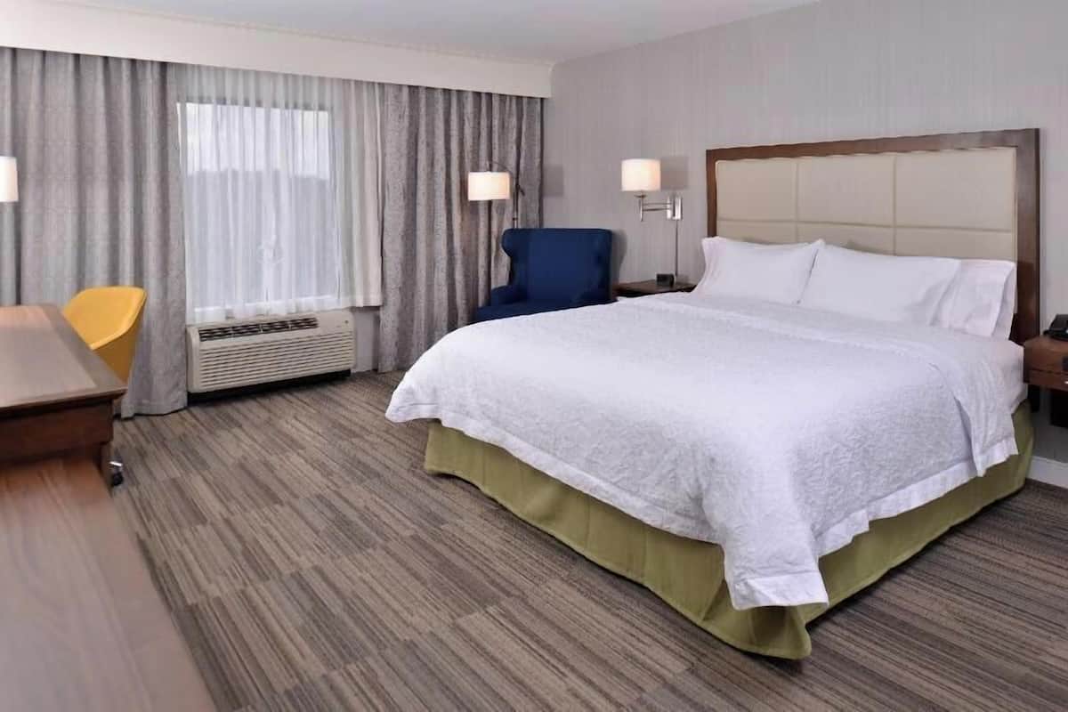 In-room safe, desk, laptop workspace, iron/ironing board