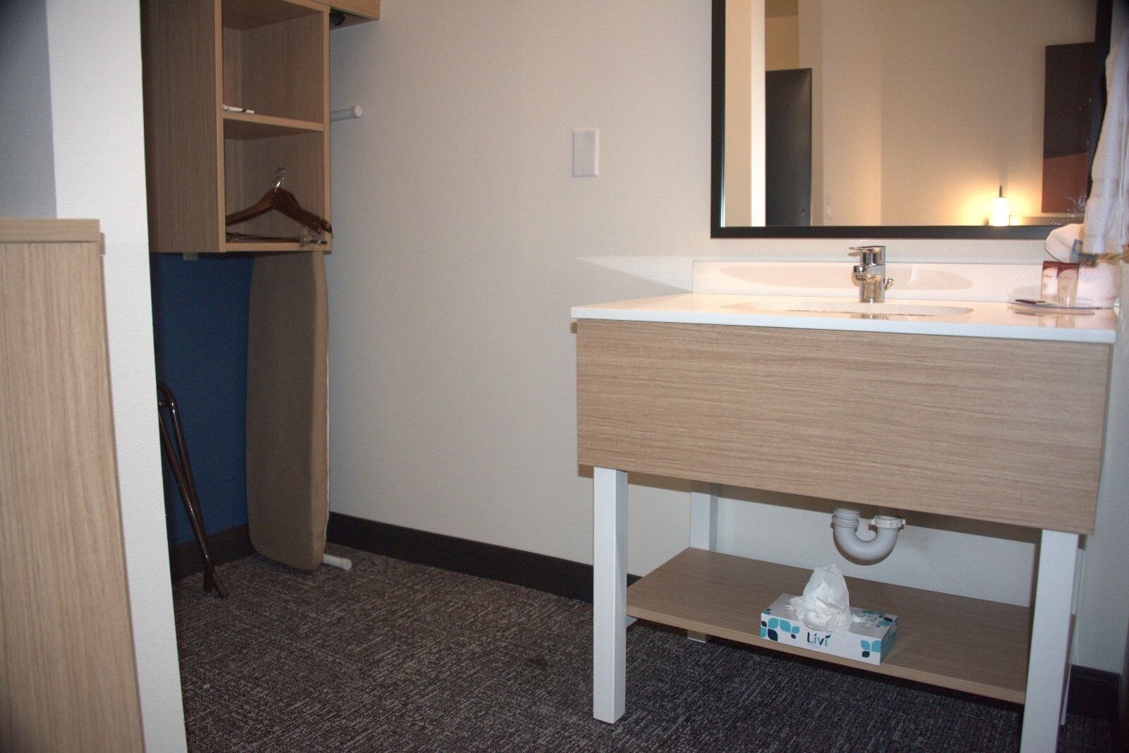 studio, 1 king bed with sofa bed | premium bedding, desk, laptop workspace, blackout curtains