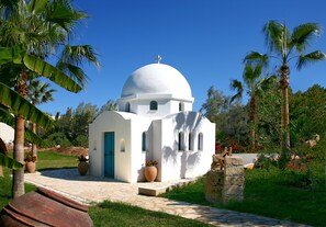 Outdoor wedding area