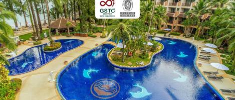 On the beach, windsurfing, kayaking