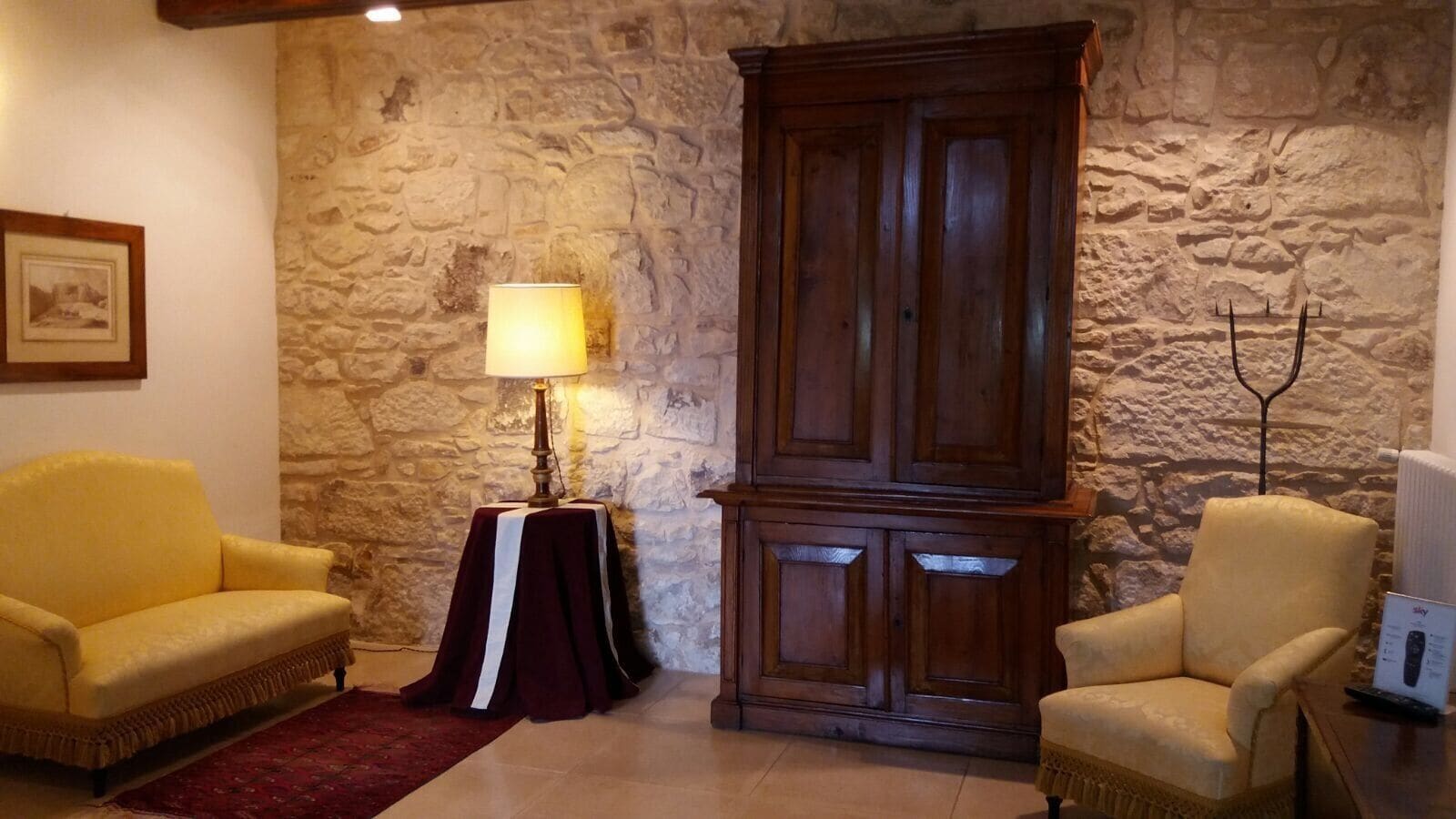 24-inch flat-screen tv with satellite channels, tv, pay films