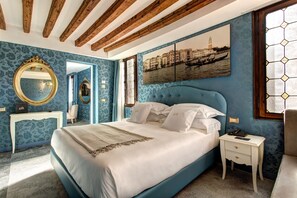 Premium bedding, down duvets, memory-foam beds, minibar