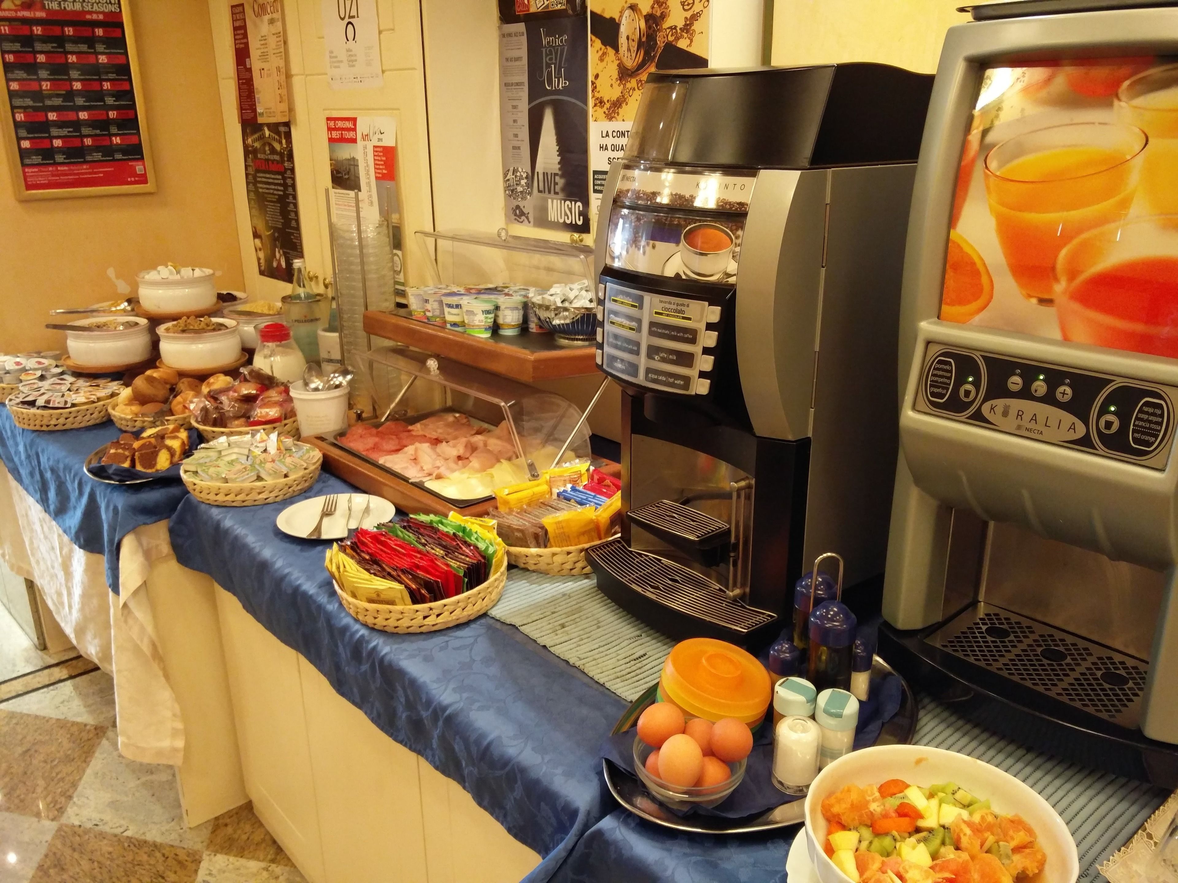 daily buffet breakfast (eur 10 per person)
