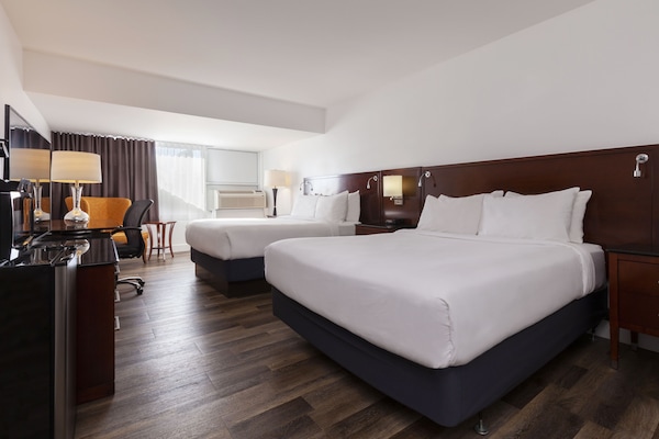 Deluxe Room, 2 Queen Beds, Non Smoking | 1 bedroom, pillowtop beds, desk, laptop workspace