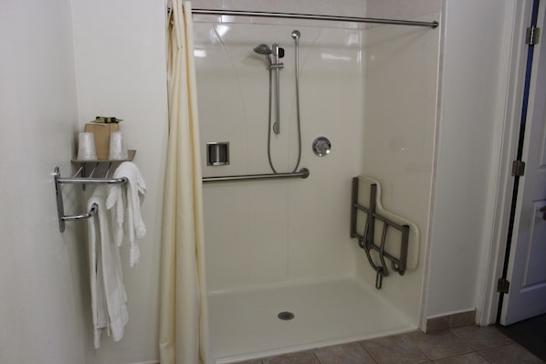 Free toiletries, hair dryer, towels