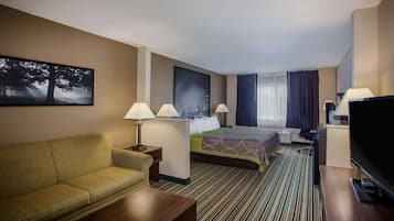 Studio Suite, 1 King Bed, Non Smoking | In-room safe, desk, blackout drapes, iron/ironing board