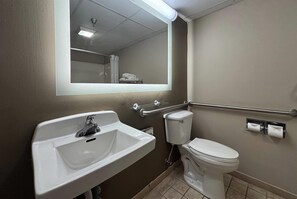 Room, 1 King Bed, Accessible, Non Smoking (Mobility) | Accessible bathroom