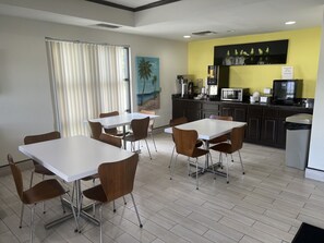 Free daily on-the-go breakfast 