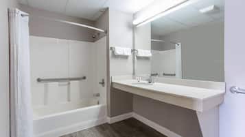 Room, 1 King Bed, Accessible, Non Smoking (Mobility Accessible) | Accessible bathroom
