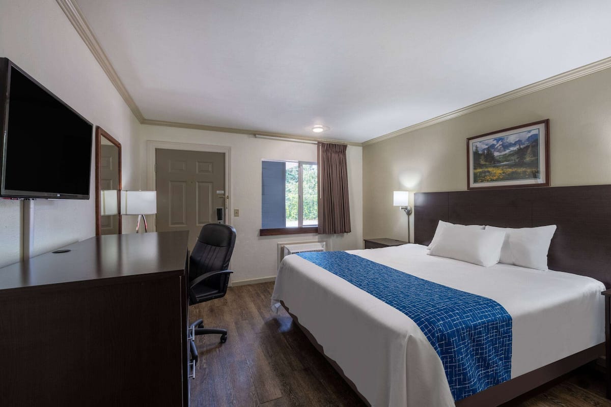 Desk, blackout drapes, iron/ironing board, rollaway beds